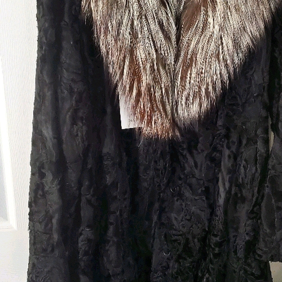 Fur coat fox collar. FERAUD/PARIS - Picture 3 of 4